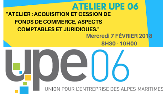 ATELIER UPE06 : acquisition et cession de fonds de commerce, aspects comptables et juridiques