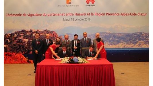 Avec Huawei, faire de la Région Provence-Alpes-Côte d'Azur la 1ère Smart Région d'Europe 