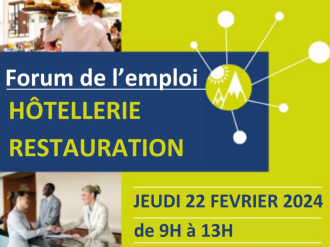 Emploi : 3e Forum Hôtellerie Restauration ce jeudi 22 février à Nice