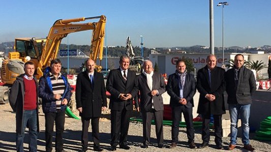 Avancement du chantier des futurs aménagements Palm Express à Mandelieu-La Napoule