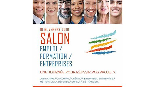 Salon pour l'Emploi, la Formation et les Entreprises le 10 novembre à Mandelieu-La Napoule