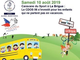 Pour son étape à La Brigue, la Caravane du Sport s'investit aussi pour les enfants qui ne partent pas en vacances !