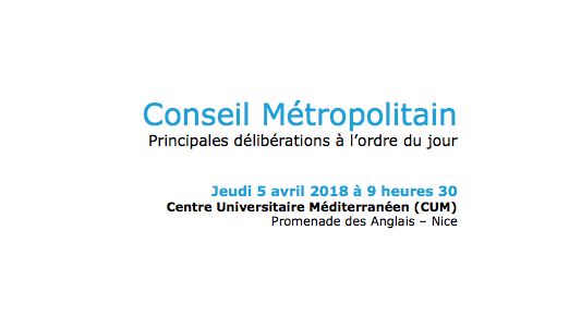 Conseil Métropolitain 5/04/18 > Principales délibérations à l'ordre du jour