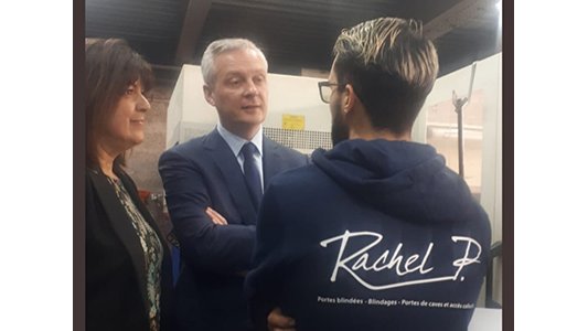 Rachel Paire dirigeante d'Europliage a proposé de supprimer la limite d'âge de l'apprentissage à Bruno Le Maire
