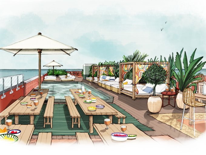 AC Hotel Nice : le toit-t