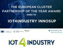 SCS remporte le prix « European Cluster Partnership of the Year 2020 » avec le projet IoT4Industry