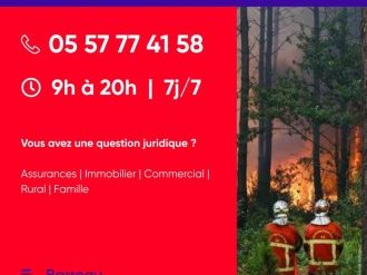 Incendies en Gironde : le Barreau de Bordeaux met en place une ligne d'urgence pour les sinistrés