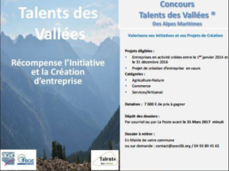 Talents des Vallées : C'est parti pour la 3ème édition du Concours de création d'entreprise en moyen et haut pays