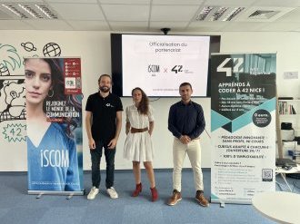 ISCOM Nice et l'école 42 Nice s'engagent pour favoriser les synergies entre les formations en communication et tech sur le territoire azuréen