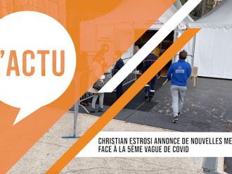 Christian Estrosi annonce de nouvelles mesures face à la 5ème vague de Covid