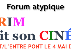 Forum Atypique : l'Interim fait son cinéma le 4/5/2017 de 9h à 16h au Hublot/L'Entrepont NICE