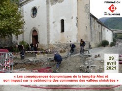 Webinaire : Les conséquences économiques de la tempête Alex et son impact sur le patrimoine des communes des vallées sinistrées