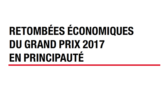L'IMSEE publie les retombées économiques du Grand Prix de Formule 1 2017