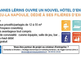 Jeunes entreprises : CréACannes Lérins - Hôtel d'entreprises est ouvert !