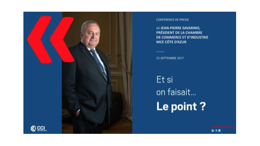 Prochain rendez-vous "Si on faisait le point ?" avec le président de la CCI06 le 22 septembre !