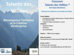 Talents des Vallées : C'est parti pour la 3ème édition du Concours de création d'entreprise en moyen et haut pays