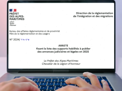 Journaux et services de presse en ligne habilités à publier des annonces légales pour l'année 2025 pour le département 06 (Alpes-Maritimes) 