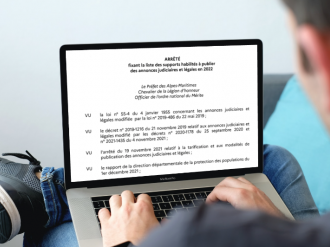 Journaux et services de presse en ligne habilités à publier des annonces légales pour le département des Alpes-Maritimes en 2022