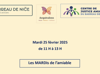 Les MARDis de l'Amiable : Une rencontre dédiée à la justice restaurative