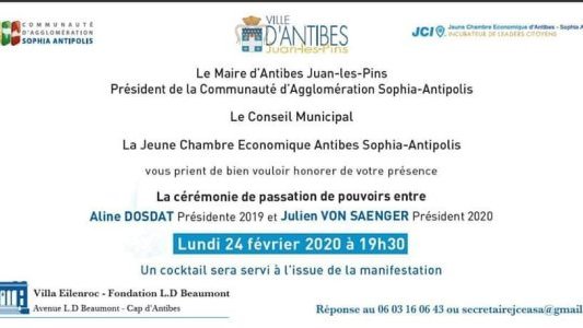 Ce ?re ?monie de Passation de Pouvoirs JCE ASA 2020 le 24 février