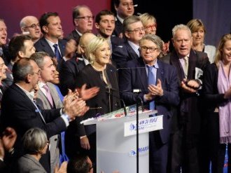 Marine Le Pen en visite à Nice