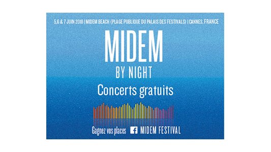 La Mairie de Cannes offre des places aux Cannois pour assister aux concerts de la MIDEM BEACH