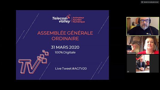 Plus que jamais agitateur numérique ! Télécom Valley a organisé sa première Assemblée générale 100% digitale