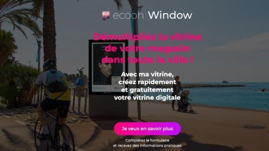 Les commerçants niçois expérimentent la vitrine digitale de Clear Channel via le 44 écrans digitaux du centre-ville