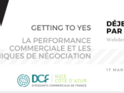 Getting to yes !, invitation positive pour le prochain déjeuner d'affaires DCF Nice !