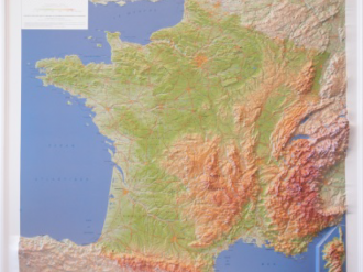 L'IGN sort la nouvelle carte Relief de la France