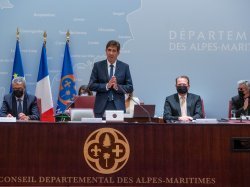 Charles Ange Ginésy réélu à l'unanimité Président du Département des Alpes-Maritimes