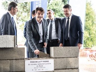 À Auribeau-sur-Siagne, le futur restaurant scolaire du Bayle entre dans sa phase de construction