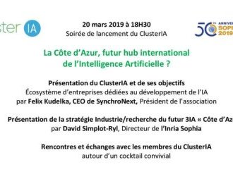 La Côte d'Azur, futur hub international de l'IA ? Rendez-vous le 20 mars pour en débattre !