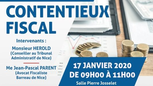 Formation UJA de Nice : " Contentieux du droit Fiscal"