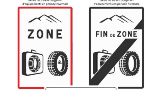 Dès le 1er novembre : Obligation d'équipements de certains véhicules en période hivernale