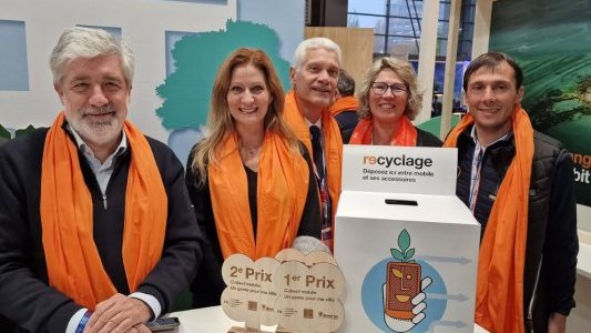 Challenge de collecte de mobiles usagés ADM06/Orange : La Tour sur Tinée et Villefranche-sur-Mer récompensées en 2024