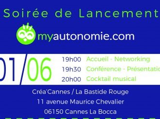 Lancement officiel du comparateur myautonomie.com à Bastide Rouge, Cannes La Bocca