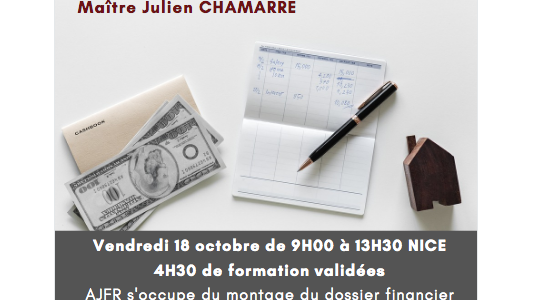 Formation Avocats à Nice - "La distribution du prix", par Me Julien Chamarre