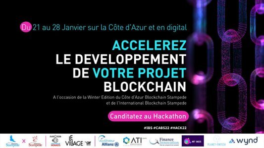 Hackathon Côte d'Azur Blockchain Stampede : l'appel à candidatures est ouvert !