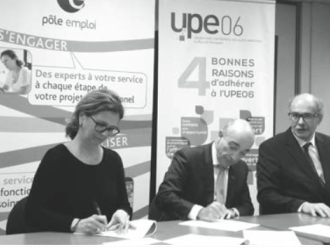 Pôle Emploi et l'UPE06 signent un partenariat