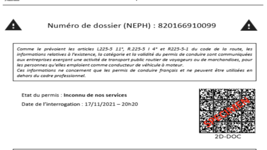 Employeurs : Le téléservice de vérification du permis de conduire est opérationnel