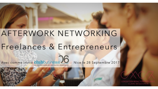 Afterwork networking pour les Freelance & Entrepreneurs le 28 septembre à l'Ellington Nice