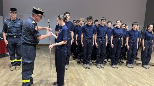 À Brignoles, remise de fanion à la 9ème promotion des Cadets du RIISC7
