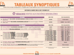 3988 - 1 au 7/11/2019 - Tableaux Synoptiques