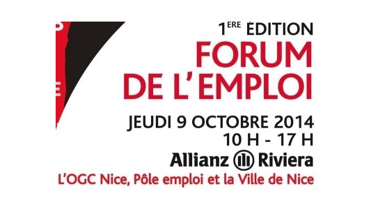 OGC Nice, Pôle emploi, Ville de Nice : 1er Forum de l'emploi