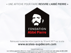 12è concours de l'Affiche d'Or : une affiche pour faire revivre l'abbé Pierre !