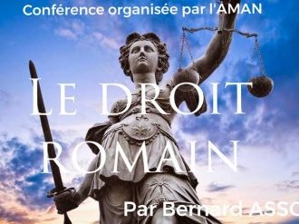 Conférence "Le droit Romain", par Bernard Asso