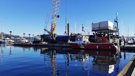 A Cavalaire-sur-Mer, les travaux se poursuivent au Port Héreclea