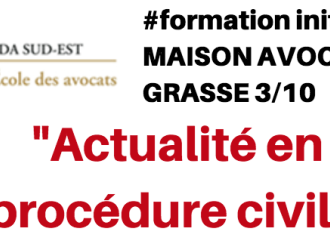 Formation EDA Sud Est : Actualité en procédure civile 