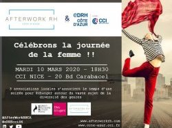Le prochain AfterWork RH Côte d'Azur célèbrera les femmes le 10 mars !